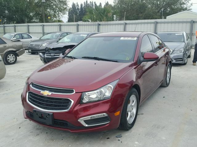 1G1PC5SB5F7295087 - 2015 CHEVROLET CRUZE LT RED photo 2