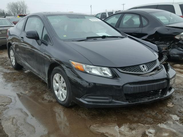 2HGFG3B56CH521046 - 2012 HONDA CIVIC LX BLACK photo 1