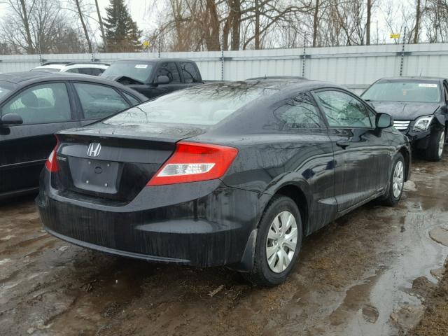 2HGFG3B56CH521046 - 2012 HONDA CIVIC LX BLACK photo 4