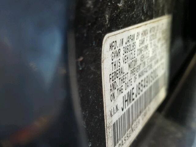 JHMEJ8549VS002174 - 1997 HONDA CIVIC EX შავი ფოტო 10