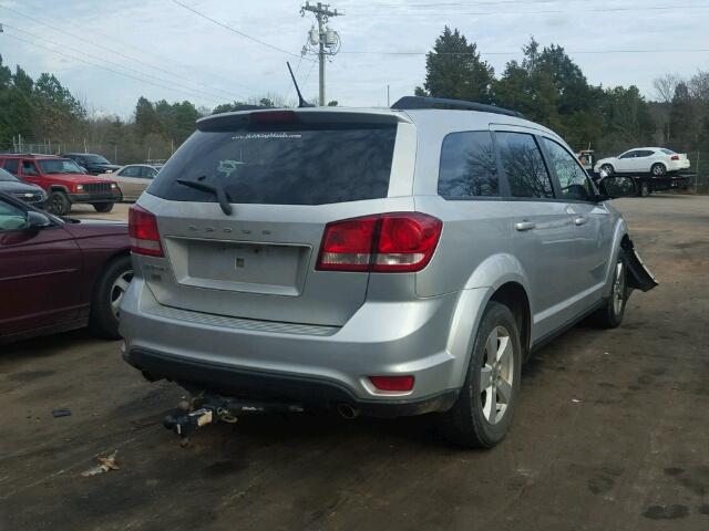 3C4PDCBG3CT135382 - 2012 DODGE JOURNEY SX SILVER photo 4