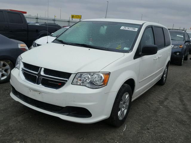 2C4RDGBG1CR380085 - 2012 DODGE GRAND CARA WHITE photo 2