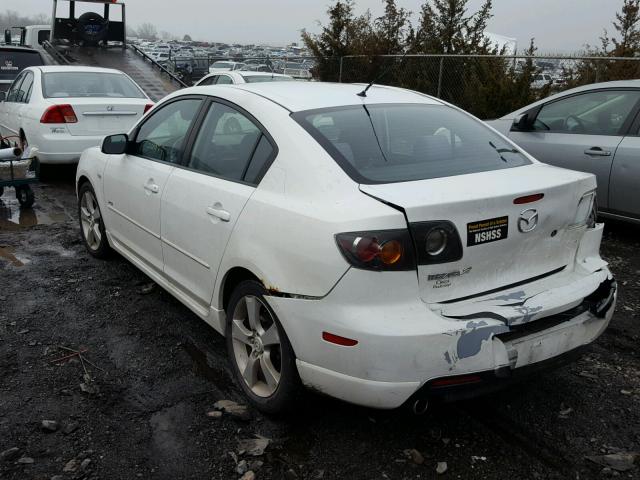 JM1BK323951306627 - 2005 MAZDA 3 S WHITE photo 3