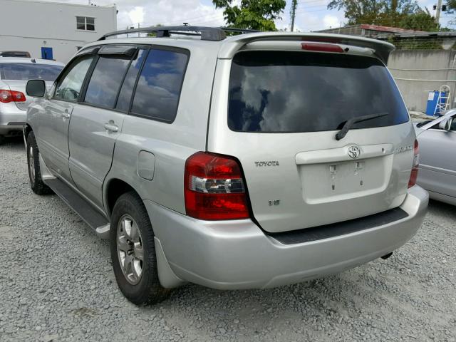 JTEDP21A770127740 - 2007 TOYOTA HIGHLANDER GRAY photo 3