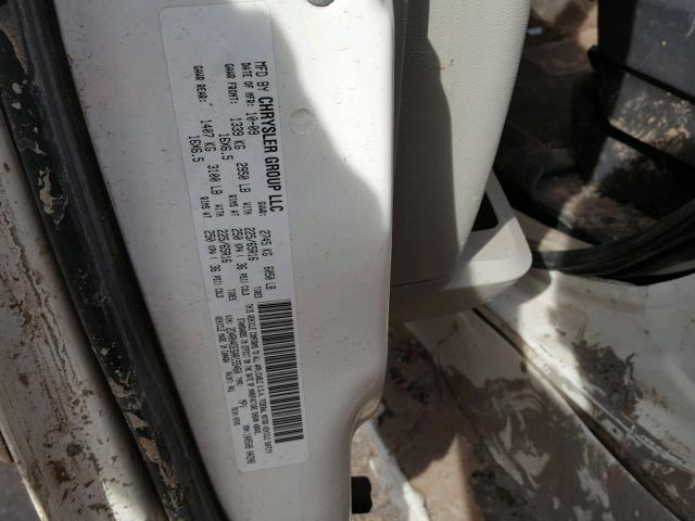 2D4RN4DE6AR155460 - 2010 DODGE GRAND CARA WHITE photo 10