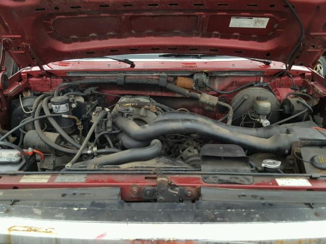 1FTEX15NXNKA54381 - 1992 FORD F150 RED photo 7