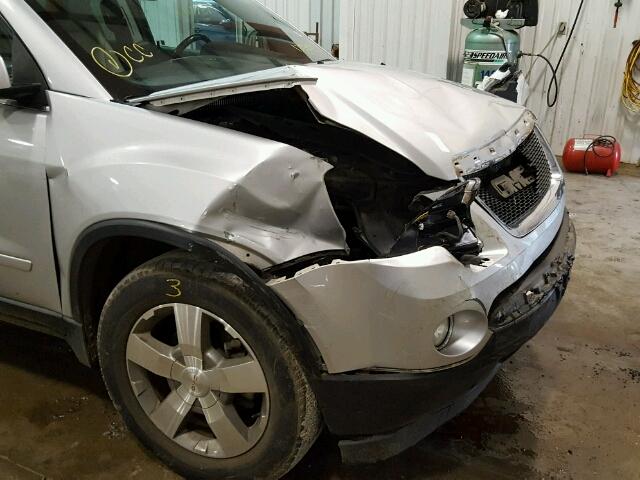 1GKKRSED1BJ178409 - 2011 GMC ACADIA SLT ვერცხლისფერი ფოტო 9