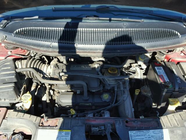 2D4GP44L04R526908 - 2004 DODGE GRAND CARA RED photo 7