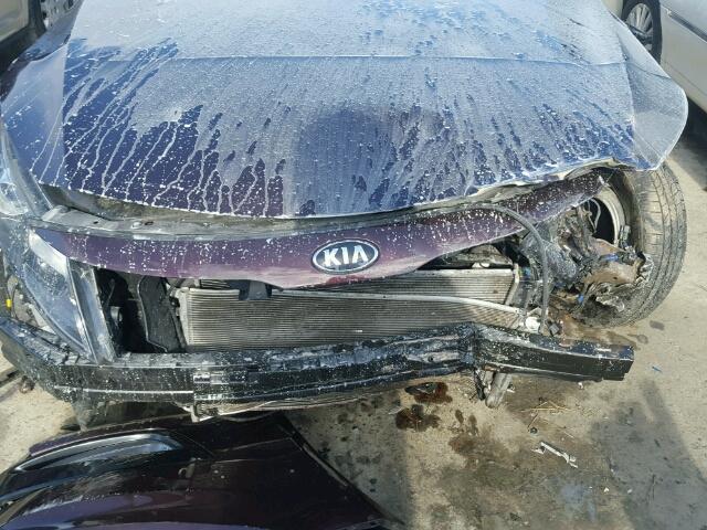 5XXGM4A72DG131148 - 2013 KIA OPTIMA LX PURPLE photo 7