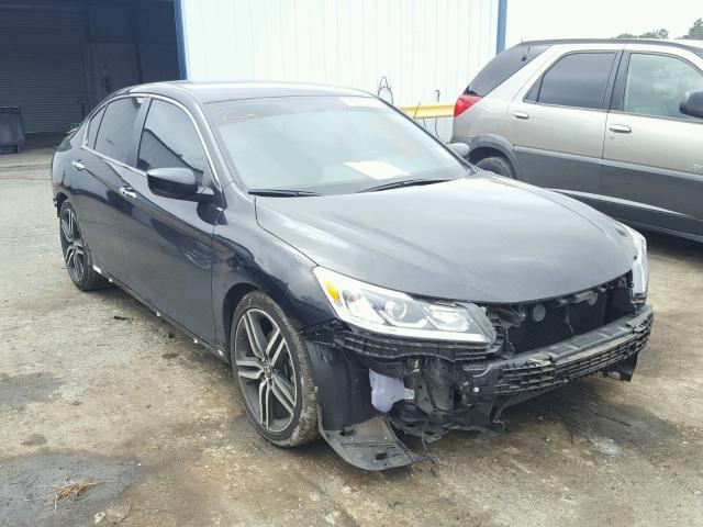 1HGCR2F57GA015103 - 2016 HONDA ACCORD SPO BLACK photo 1