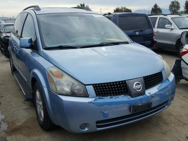 5N1BV28U04N314443 - 2004 NISSAN QUEST S BLUE photo 1