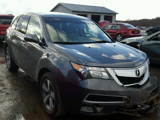 2HNYD2H30CH535776 - 2012 ACURA MDX TECHNO GRAY photo 1