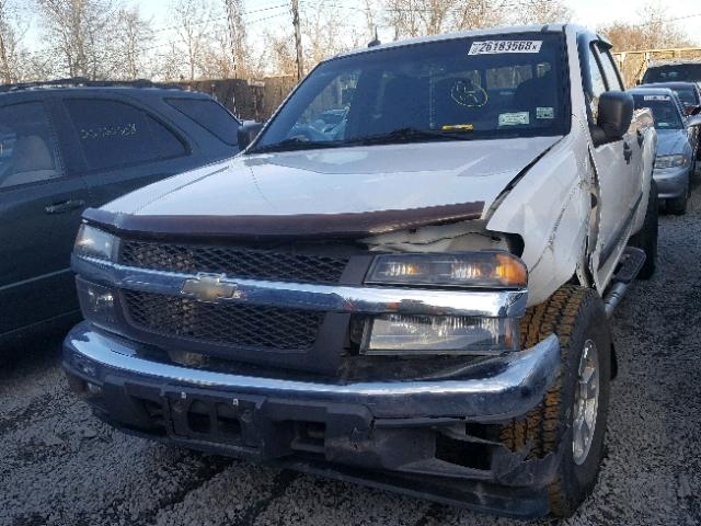 1GCDT13E288148590 - 2008 CHEVROLET COLORADO WHITE photo 2