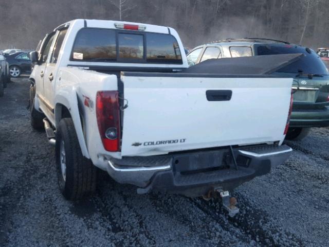 1GCDT13E288148590 - 2008 CHEVROLET COLORADO WHITE photo 3