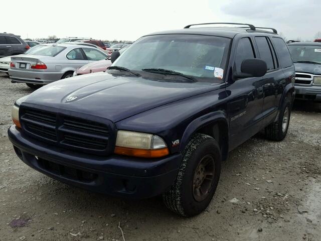 1B4HR28YXXF526364 - 1999 DODGE DURANGO BLUE photo 2