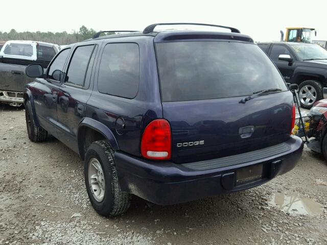 1B4HR28YXXF526364 - 1999 DODGE DURANGO BLUE photo 3