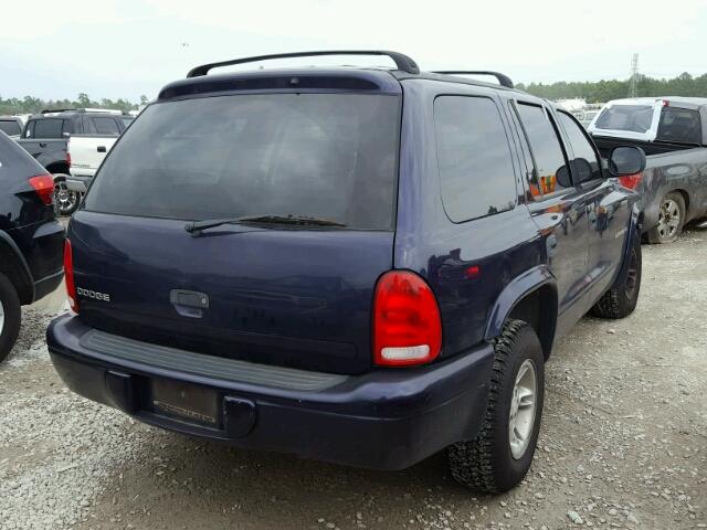 1B4HR28YXXF526364 - 1999 DODGE DURANGO BLUE photo 4