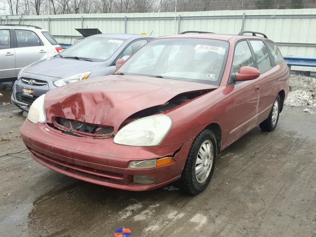 KLAJB82Z9YK546697 - 2000 DAEWOO NUBIRA CDX 勃艮第红 照片 2