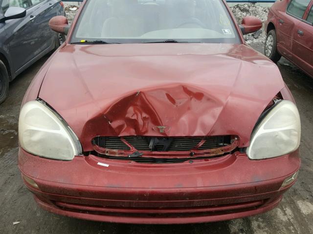 KLAJB82Z9YK546697 - 2000 DAEWOO NUBIRA CDX 勃艮第红 照片 7