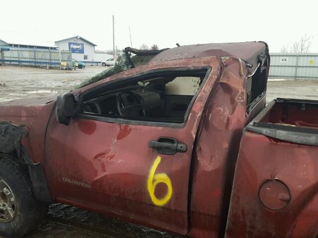 1GCDS146358167963 - 2005 CHEVROLET COLORADO MAROON photo 9