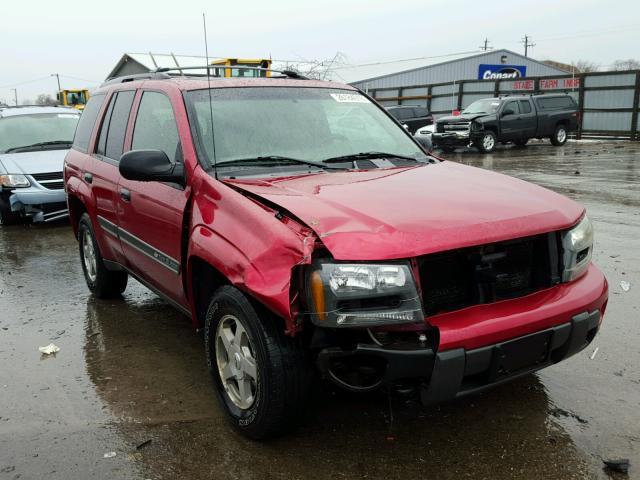 1GNDT13S522425921 - 2002 CHEVROLET TRAILBLAZE RED photo 1