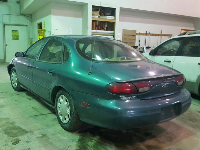 1FAFP52U7WG193398 - 1998 FORD TAURUS LX GREEN photo 3