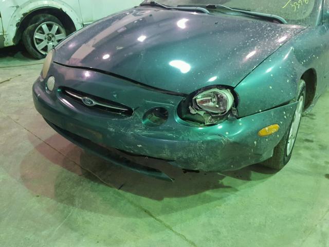 1FAFP52U7WG193398 - 1998 FORD TAURUS LX GREEN photo 9