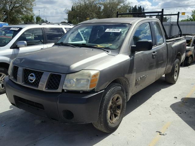 1N6BA06A76N568681 - 2006 NISSAN TITAN XE BEIGE photo 2