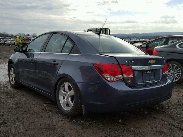 1G1PC5SB0E7313493 - 2014 CHEVROLET CRUZE LT BLUE photo 3