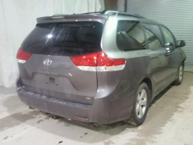 5TDKK3DC9BS002211 - 2011 TOYOTA SIENNA LE GRAY photo 4