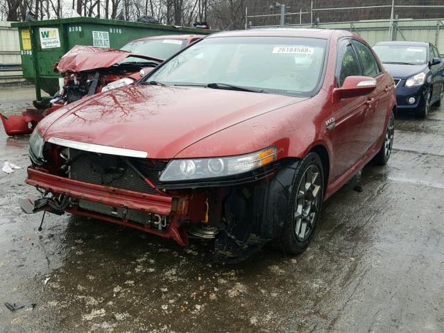 19UUA75598A041343 - 2008 ACURA TL TYPE S MAROON photo 2