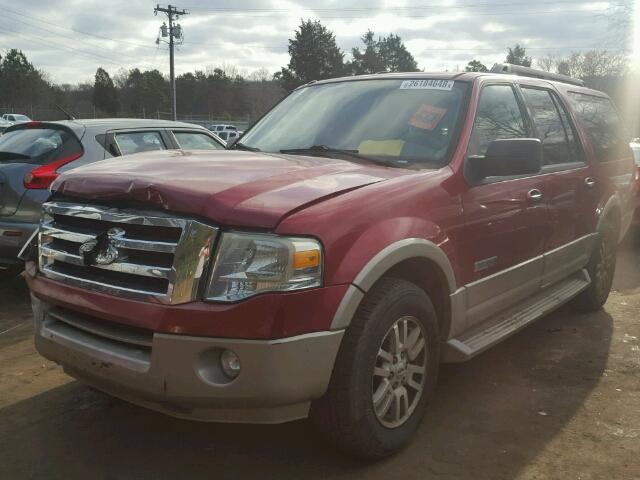 1FMFK17527LA15051 - 2007 FORD EXPEDITION MAROON photo 2