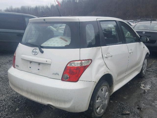 JTKKT624365017348 - 2006 TOYOTA SCION XA WHITE photo 4