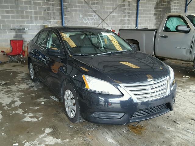 3N1AB7AP7FL644404 - 2015 NISSAN SENTRA S BLACK photo 1