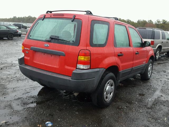 1FMYU02102KC76856 - 2002 FORD ESCAPE XLS RED photo 4