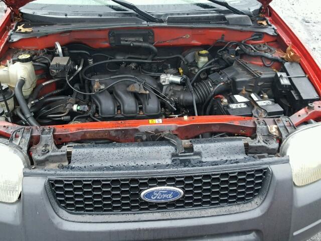 1FMYU02102KC76856 - 2002 FORD ESCAPE XLS RED photo 7