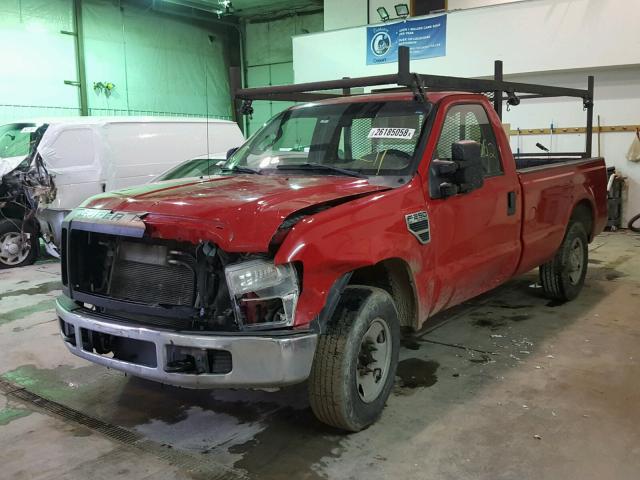 1FTNF20568ED33345 - 2008 FORD F250 SUPER RED photo 2