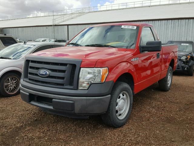 1FTMF1CF1CKD48081 - 2012 FORD F150 RED photo 2