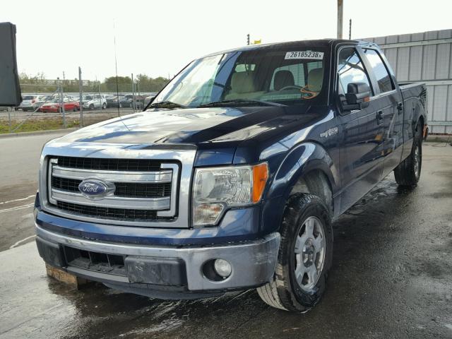 1FTFW1CF7EFB62761 - 2014 FORD F150 SUPER BLUE photo 2