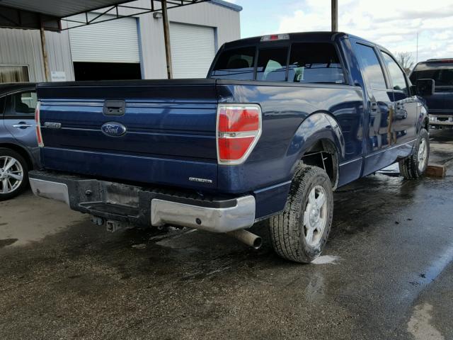 1FTFW1CF7EFB62761 - 2014 FORD F150 SUPER BLUE photo 4