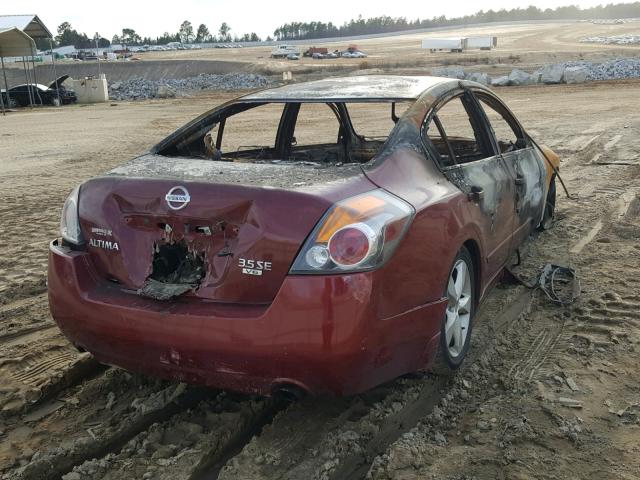 1N4BL21E17N440608 - 2007 NISSAN ALTIMA 3.5 BURGUNDY photo 4