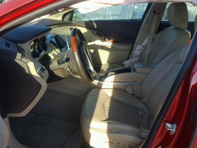 1G4GF5E3XDF291621 - 2013 BUICK LACROSSE P RED photo 5