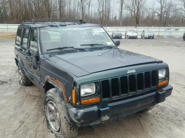 1J4FF68S9XL510528 - 1999 JEEP CHEROKEE S GREEN photo 1