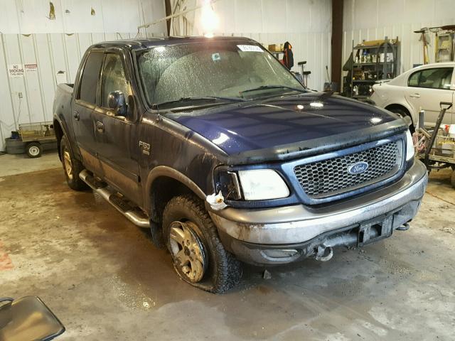 1FTRW08L92KD17237 - 2002 FORD F150 SUPER BLUE photo 1