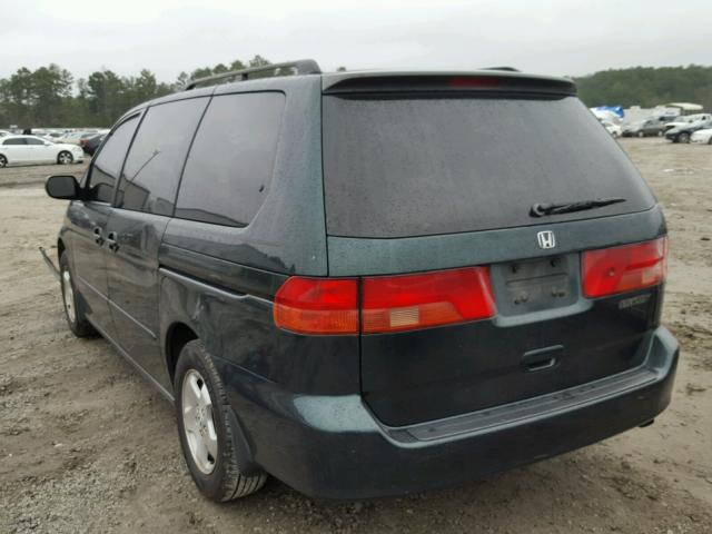 2HKRL1868YH531376 - 2000 HONDA ODYSSEY EX GREEN photo 3