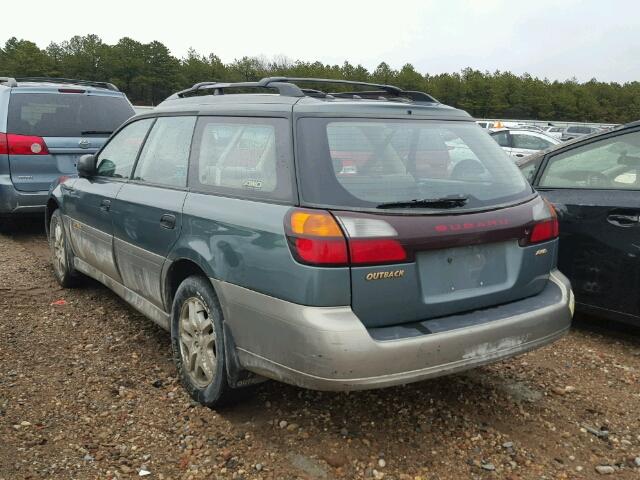 4S3BH665726610274 - 2002 SUBARU LEGACY OUT GREEN photo 3