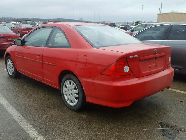 1HGEM22594L032501 - 2004 HONDA CIVIC LX RED photo 3