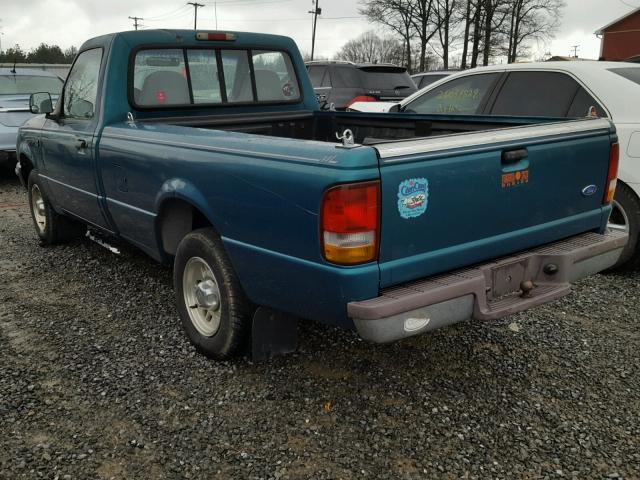 1FTCR10U1TTA51750 - 1996 FORD RANGER GREEN photo 3