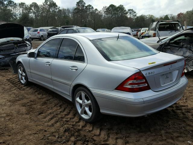 WDBRF56J76F761096 - 2006 MERCEDES-BENZ C 350 SILVER photo 3