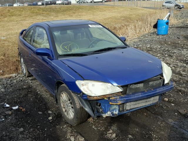 1HGEM22965L011822 - 2005 HONDA CIVIC EX BLUE photo 1